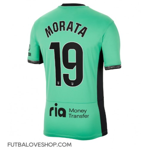 Dres Atletico Madrid Alvaro Morata #19 Tretina 2023-24 Krátky Rukáv